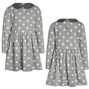 • BABY GAP • polka dot peter pan collar dress •